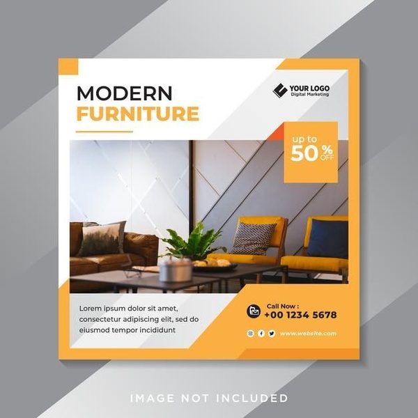 living room furniture, modern sofa, furniture set, sofa set, lounge furniture, home furniture, sale promotion, limited time deal, modern typography, lifestyle, energetic, bold, orange, neutral, yellow